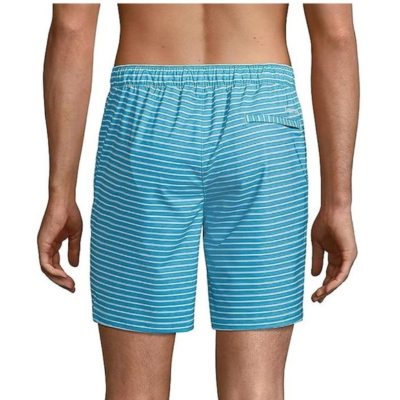 NWT Lands' End Men's Lined 7in Hybrid Swim Shorts Swim Trunks Size M $70 FLF100 - Picture 2 of 5